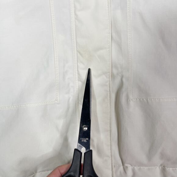 The North Face Womens XS Cream Arctic Parka Jacket Faux Fur Removable Hood Coat - Picture 8 of 16